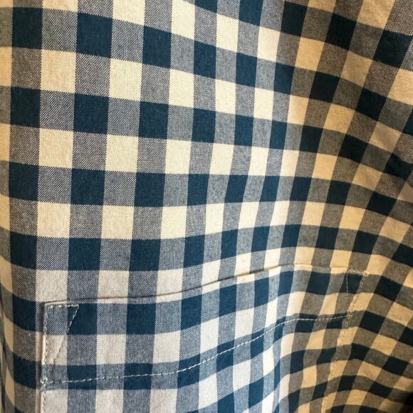 J Crew Button-Down Dress Shirt (Forest Green x Cream) - Picture 2 of 9